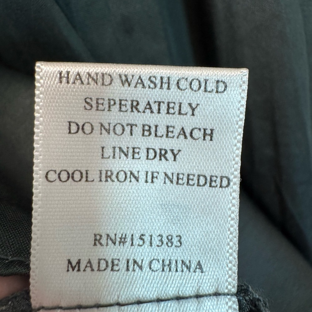 Current Air Forest Green Split Neck Blouse - image 8